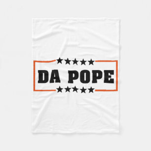 Da Pope From America Chicago Pope Leo Xiv Provost Fleece Blanket