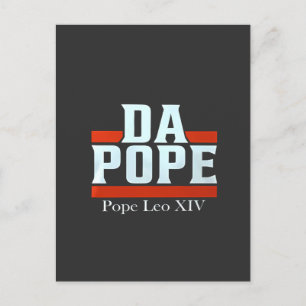 Da Pope From America Chicago Pope Leo XIV Provost Holiday Postcard