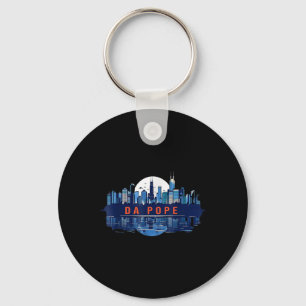 Da Pope From America Chicago Pope Leo Xiv Provost Key Ring