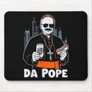 Da Pope From America Chicago Pope Leo Xiv Provost  Mouse Pad