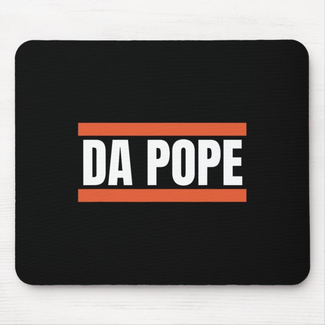 Da Pope From America Chicago Pope Leo Xiv Provost  Mouse Pad (Front)
