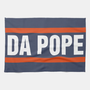 Da Pope From America Chicago Pope Leo XIV Provost Tea Towel