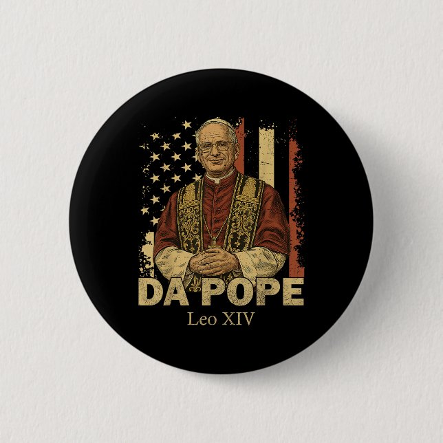 Da Pope Leo  6 Cm Round Badge (Front)