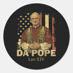 Da Pope Leo Classic Round Sticker