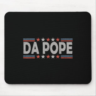 Da Pope Leo Xiv American Patriot - Funny Catholic  Mouse Pad