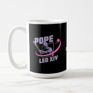 Da Pope Leo XIV Baseball Design Faith Meets Field Coffee Mug