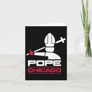 Da Pope Leo Xiv Shirt Chicago Baseball Card