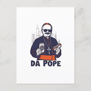 Da Pope Leo XIV Vatican 4Th of July USA Invitation Postcard