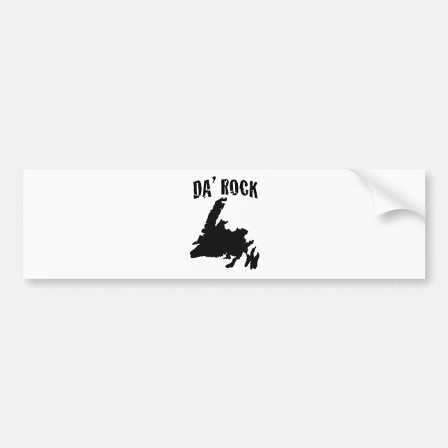 DA' ROCK BUMPER STICKER (Front)