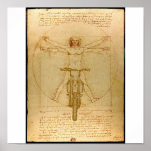 Da Vinci Dirt Bike Motocross Supercross Freestyle  Poster