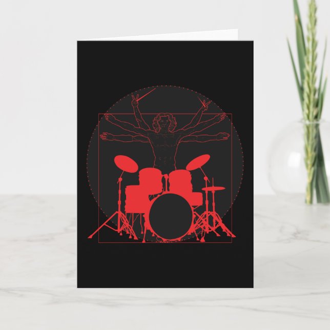 Da Vinci Drummer Card (Front)