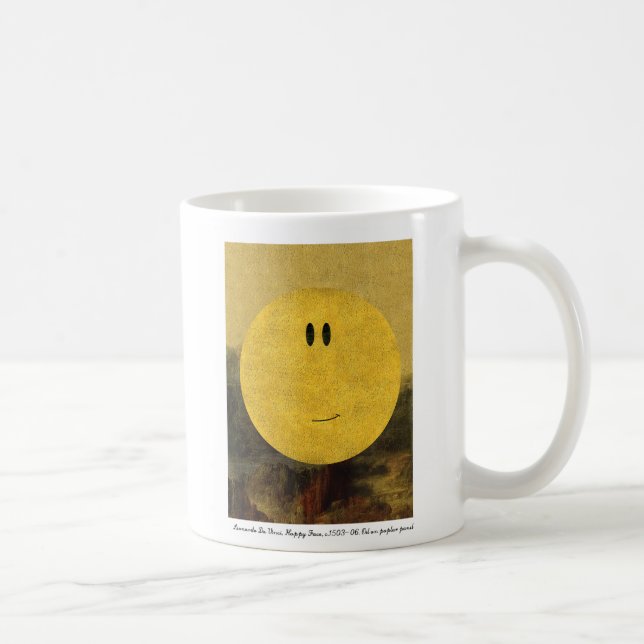 Da vinci happy face mug (Right)