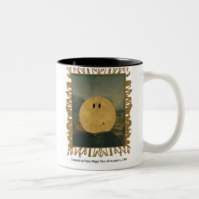 da vinci happy face mug (Right)