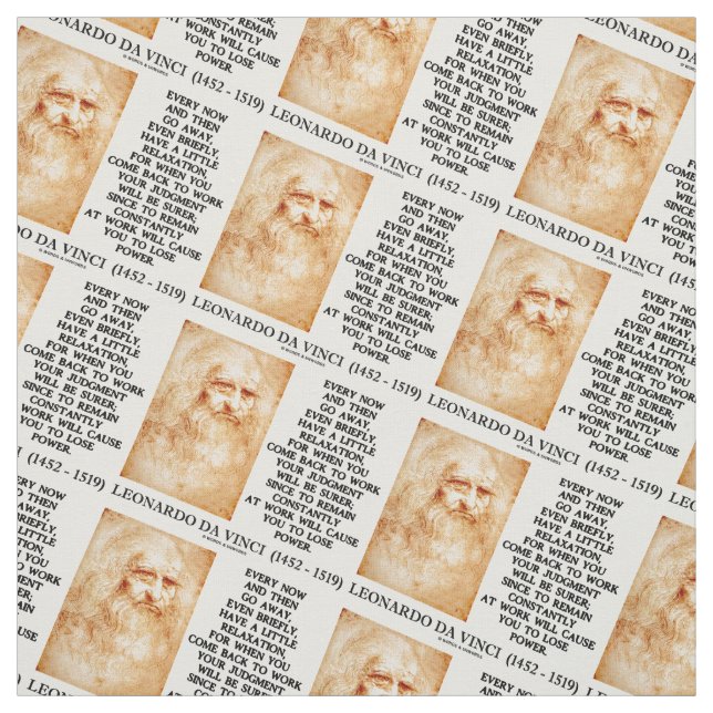 da Vinci Have A Little Relaxation Work Judgment Fabric (Swatch)