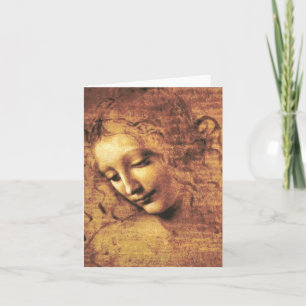 Da Vinci La Scapigliata Note Card