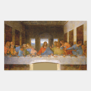 Da Vinci Last Supper Fine Art Classic Rectangular Sticker