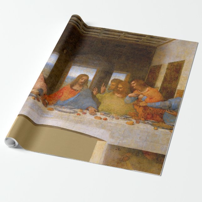 Da Vinci Last Supper Fine Art Classic Wrapping Paper (Unrolled)