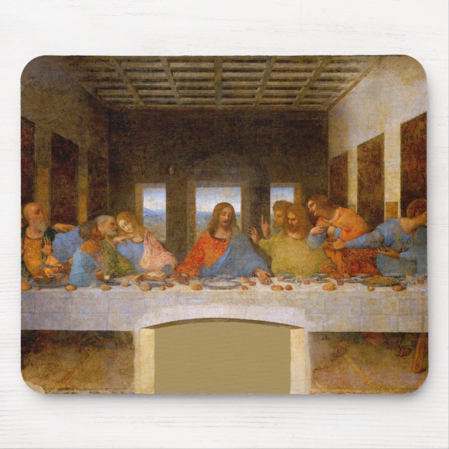 Da Vinci Last Supper Fine Art Classical Mouse Pad (Front)