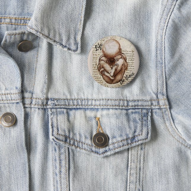 Da Vinci Life 6 Cm Round Badge (In Situ)