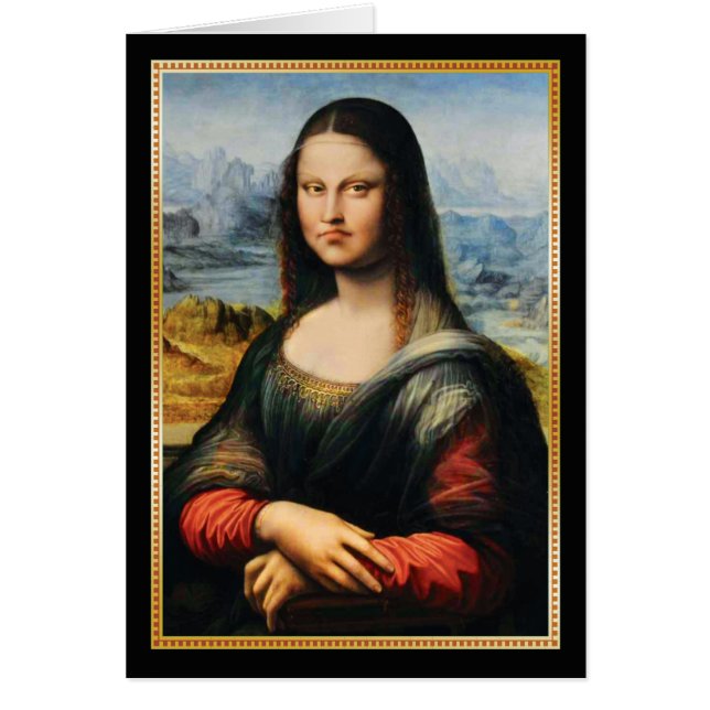 Da Vinci Mona Lisa Grumpy Face (Front)
