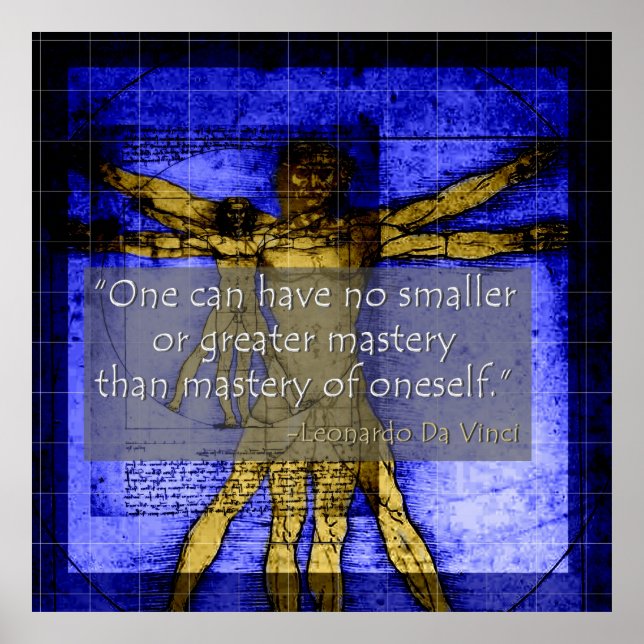 Da Vinci Poster about Mastery of oneself (Front)