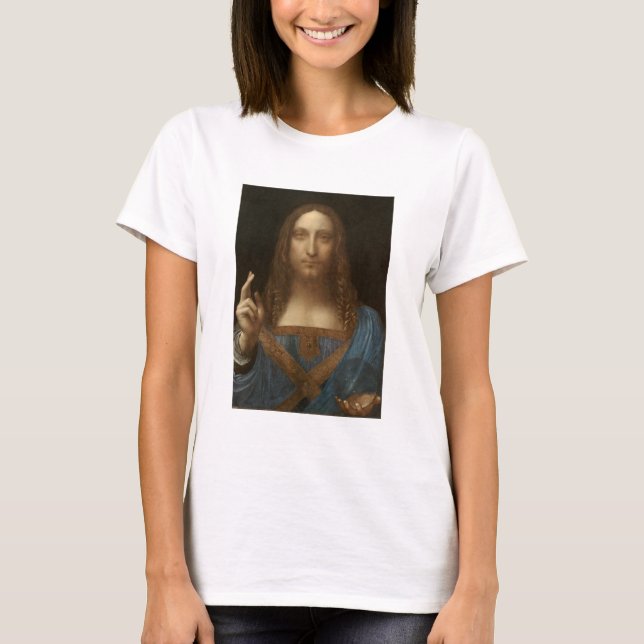 Da Vinci, Saviour of the World, Salvator Mundi T-Shirt (Front)