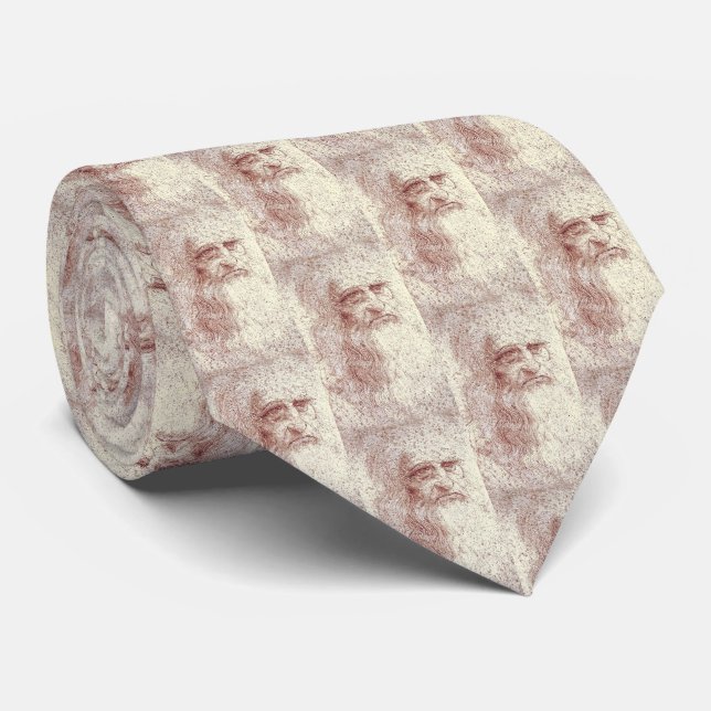Da Vinci Sketch Renaissance Art Tie (Rolled)