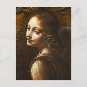 Da Vinci Virgin of the Rocks Angel Postcard
