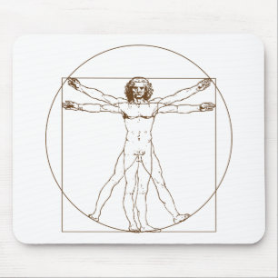 Da Vinci Vitruvian Man Mousepad