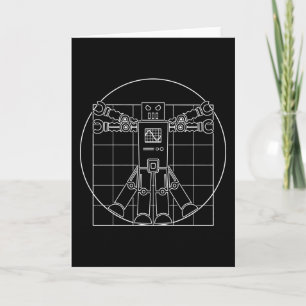 Da Vinci Vitruvian Robot Card