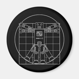 Da Vinci Vitruvian Robot Magnet