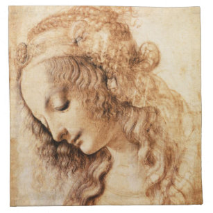 Da Vinci Woman’s Head Napkins