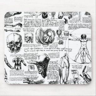 Da Vinci's Anatomy Sketchbook Mouse Pad