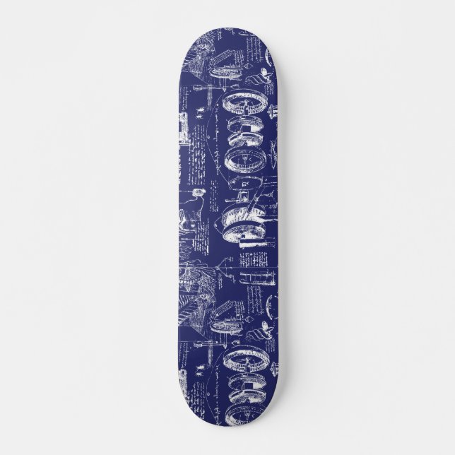 Da Vinci's Blueprints // Skateboard (Front)