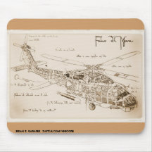 Da Vinci's MH-60 Seahawk Mousepad