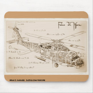 Da Vinci's MH-60 Seahawk Mousepad