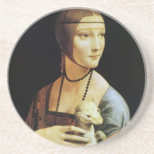 da Vinci's Portrait of Cecilia Gallerani Coaster