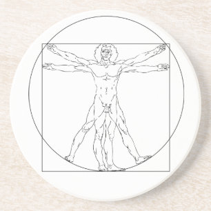 Da Vinci's Vitruvian Man Coaster