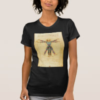 Da Vinci's Vitruvian man with tattoos