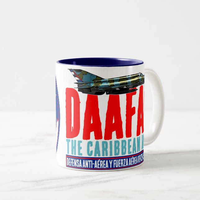 DAAFAR Caribbean Migs Two-Tone Coffee Mug (Front Right)