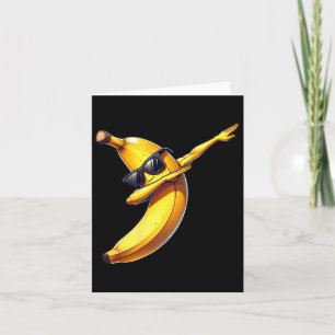 Dab Banana Dancing Dabbing Banana Fruit Meme 1  Card