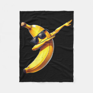 Dab Banana Dancing Dabbing Banana Fruit Meme 1 Fleece Blanket