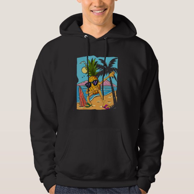 Dab Beach Fruit Tropical Summer Vacation Dabbing P Hoodie (Front)