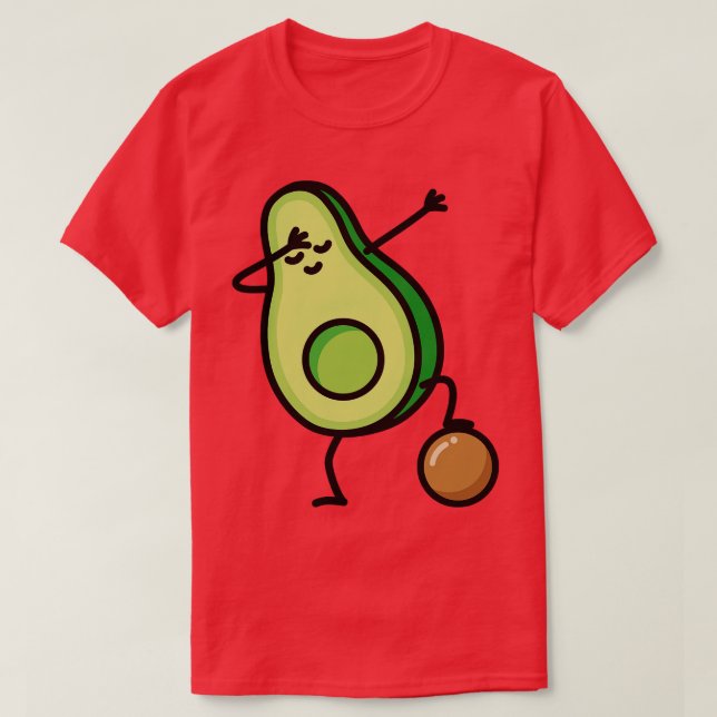 Dab dabbing avocado player keto T-Shirt (Design Front)
