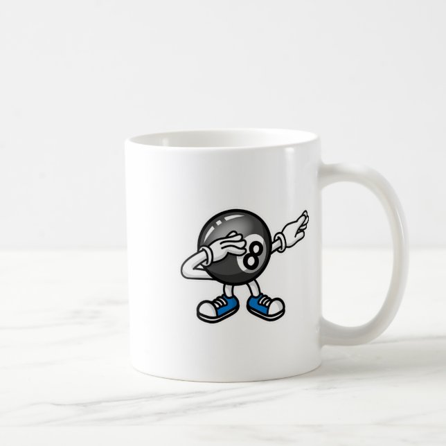 Dab Dabbing Pool Billiards Billiard Ll Pool Table  Coffee Mug (Right)