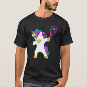 Dab Dabbing Unicorn Tennis Clothing Playing Unicor T-Shirt