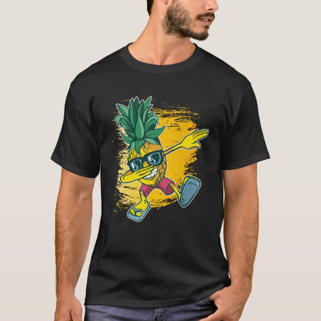 dab dance dabbing pineapple T-Shirt (Front)