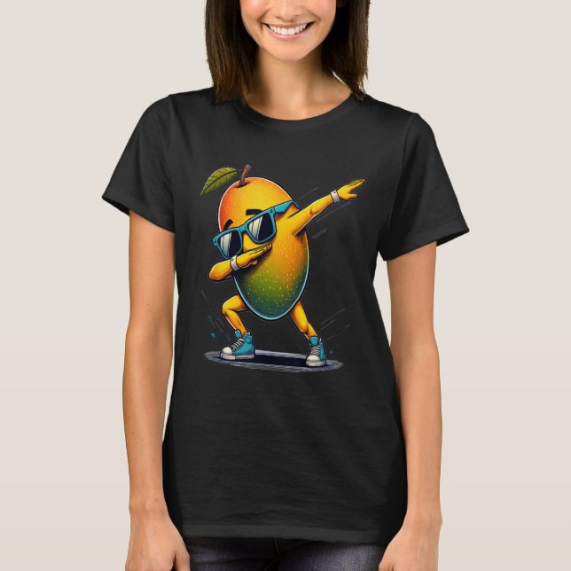Dab Dance Mango Funny Dancing Dabbing Fruit  T-Shirt (Front)