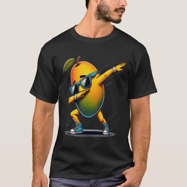 Dab Dance Mango Funny Dancing Dabbing Fruit  T-Shirt (Front)