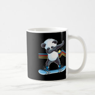 Dab Dance Panda Snowboarding Skiing Dabbing Panda Coffee Mug